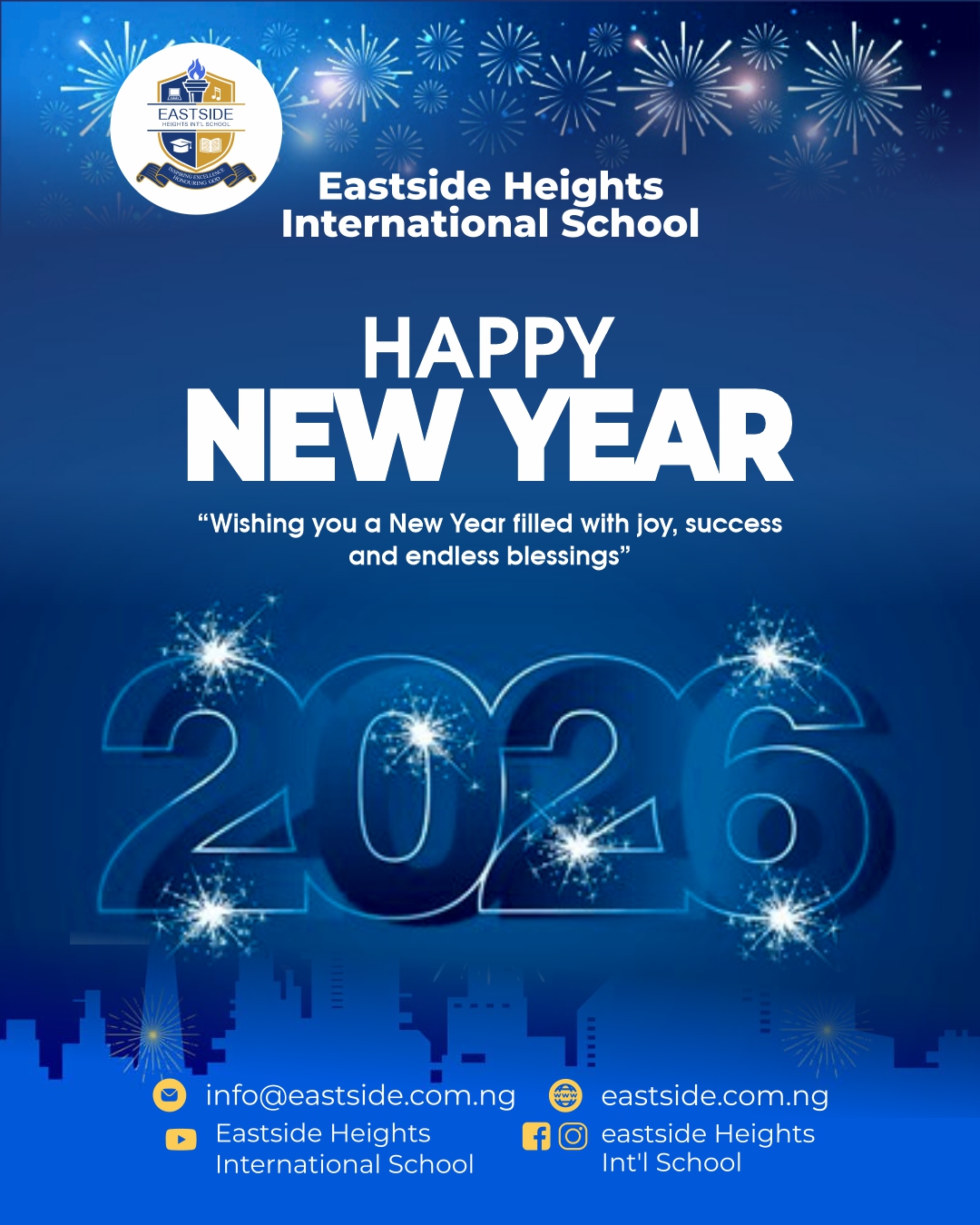 Happy New Year 2026 - Eastside Heights International School